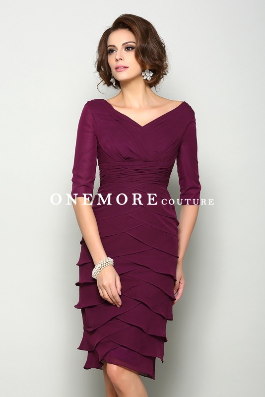 plum color dress