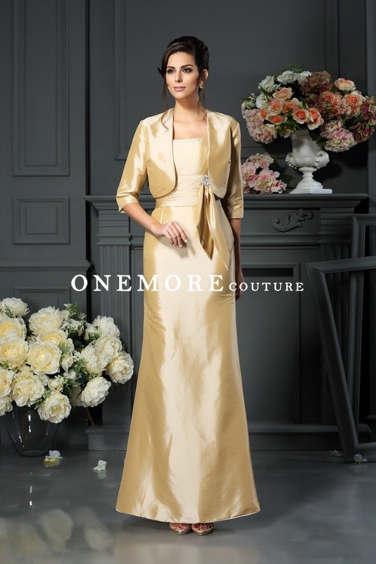 Pale yellow mother deals of the bride dresses