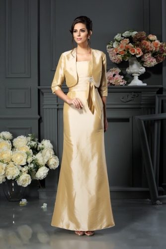 pale yellow mother of the groom dresses