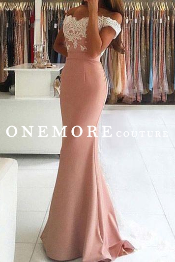 dusty rose mermaid dress